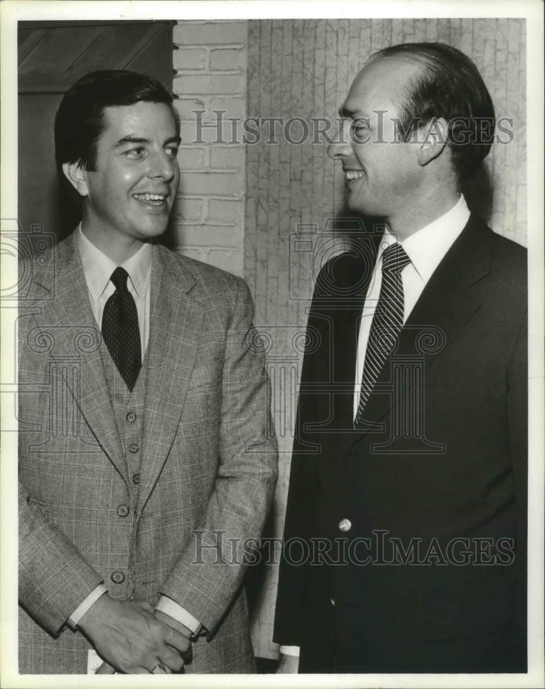 1979 Press Photo Lawrence Oaks, Lt. Gov. Geo. McMillan, Hist. Pres. meeting, AL - Historic Images