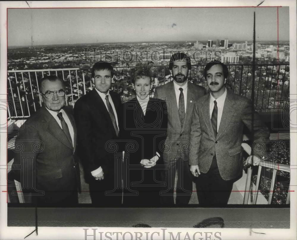 1986 Press Photo Don Siegelman, Alabama Secretary of State &amp; Associates - Historic Images