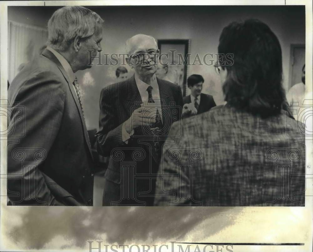 1991 Press Photo M. Gene Newport, Dean of Business & others - abna38860 - Historic Images