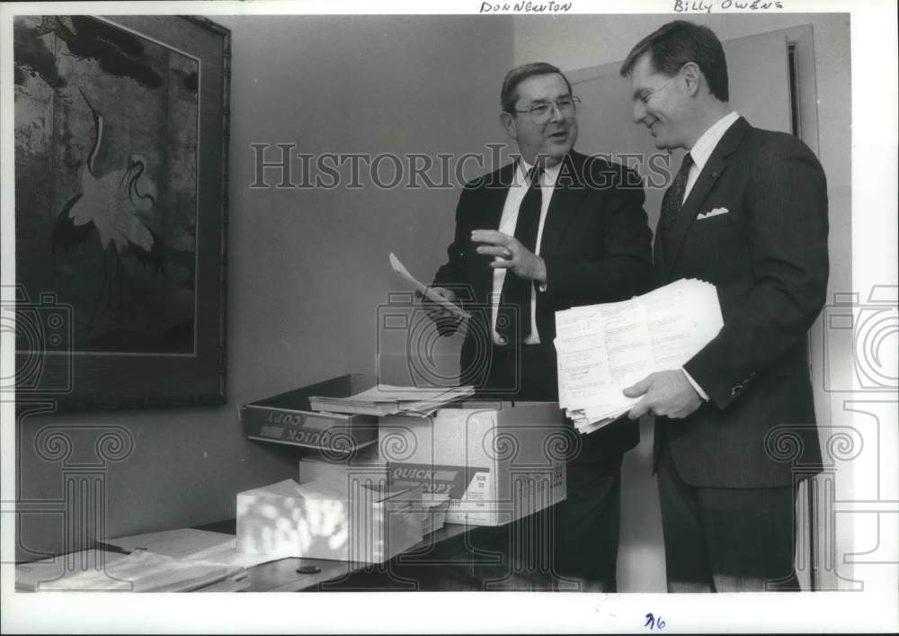 1992 Press Photo Don Newton, President of Birmingham Area Chamber of Commerce - Historic Images