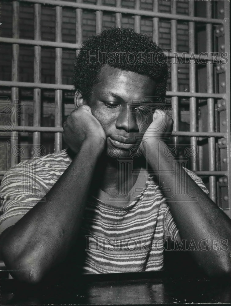 1973 Press Photo Jimmy Lee Robinson, Birmingham, Alabama, Serving Life Sentence - Historic Images