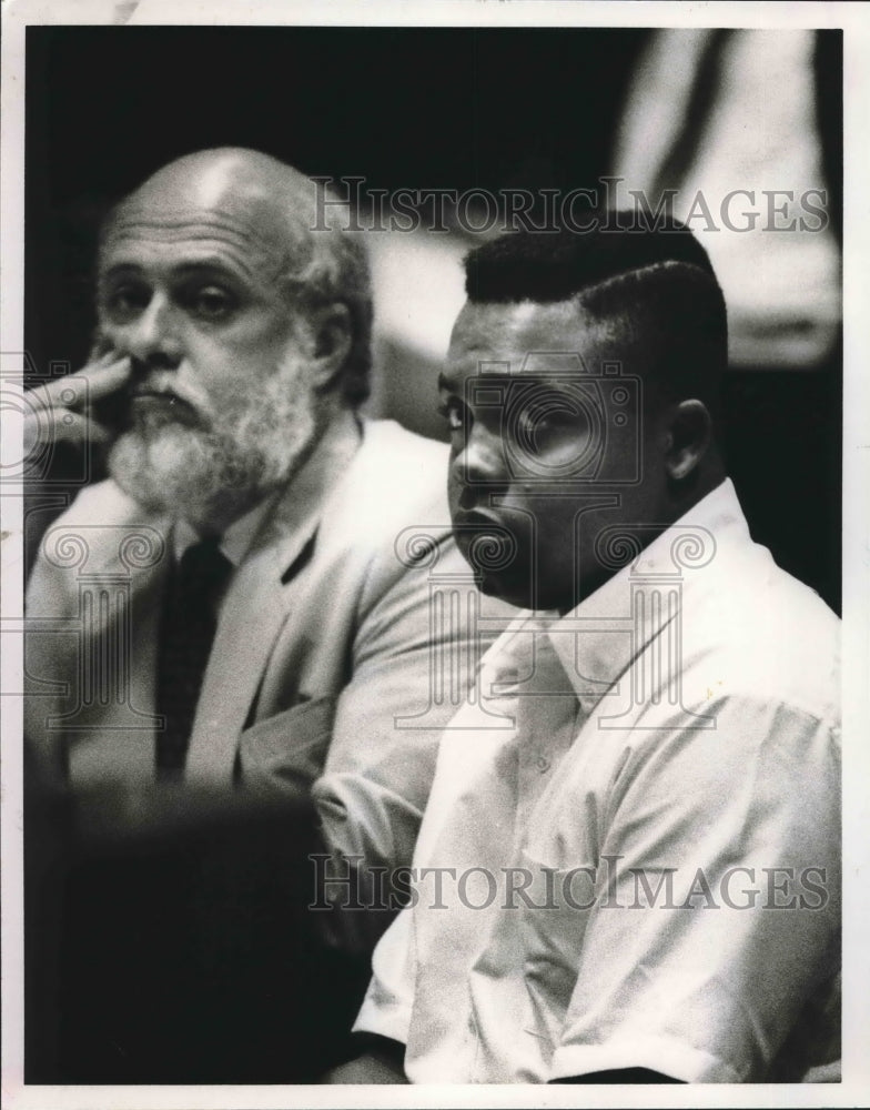 1991 Jermaine Robinson with unidentified person, Alabama - Historic Images