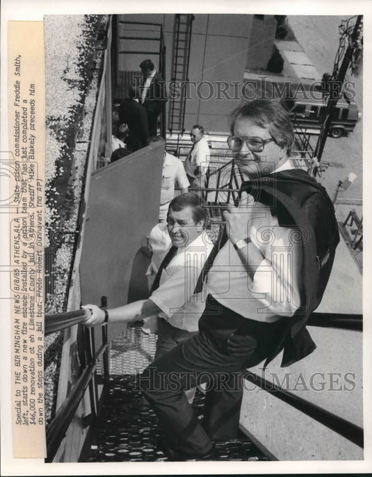 1982, Freddie Smith, State Prison Commissioner, Sheriff Mike Blakely - Historic Images