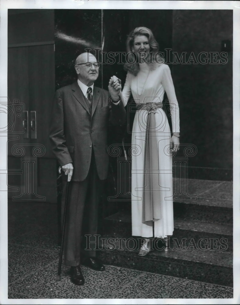 1974, Attorney William M. Spencer with Mrs. Henry C. Mabry Jr at Ball - Historic Images