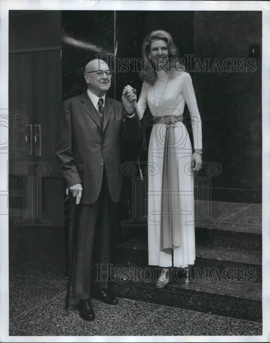1974, Attorney William M. Spencer with Mrs. Henry C. Mabry Jr at Ball - Historic Images