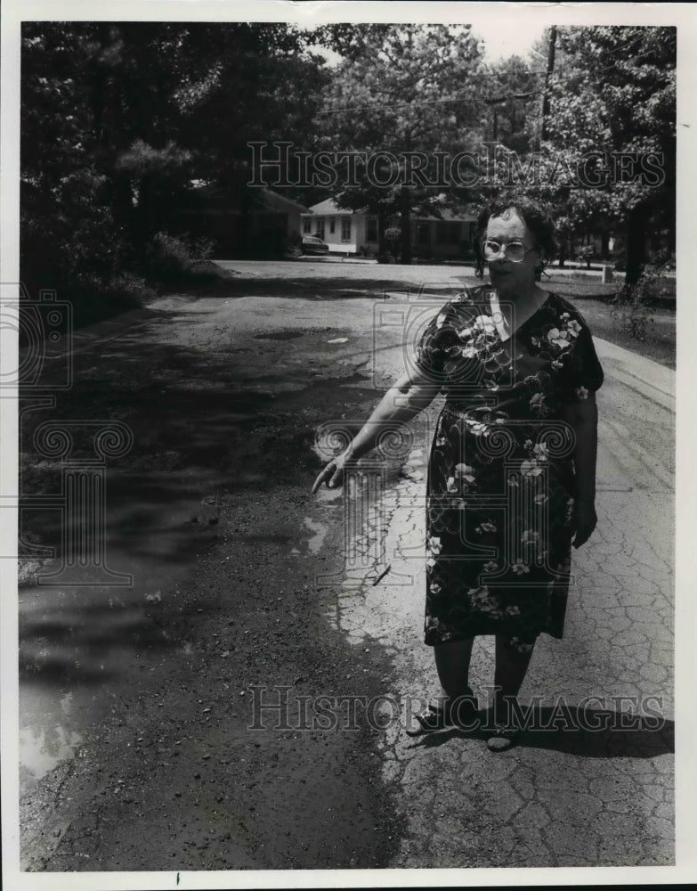 1988, Minnie Dozier Shows Repairs Needed, Roosevelt City, Alabama - Historic Images