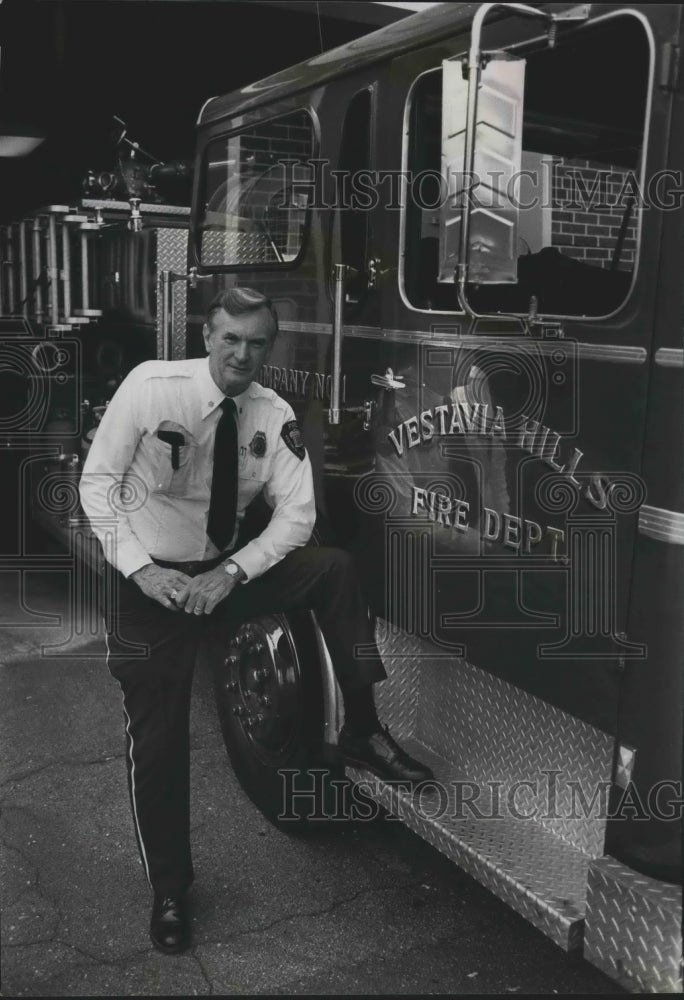 1982, Vestavia Fire Department Chief Bill Towers - abna39384 - Historic Images