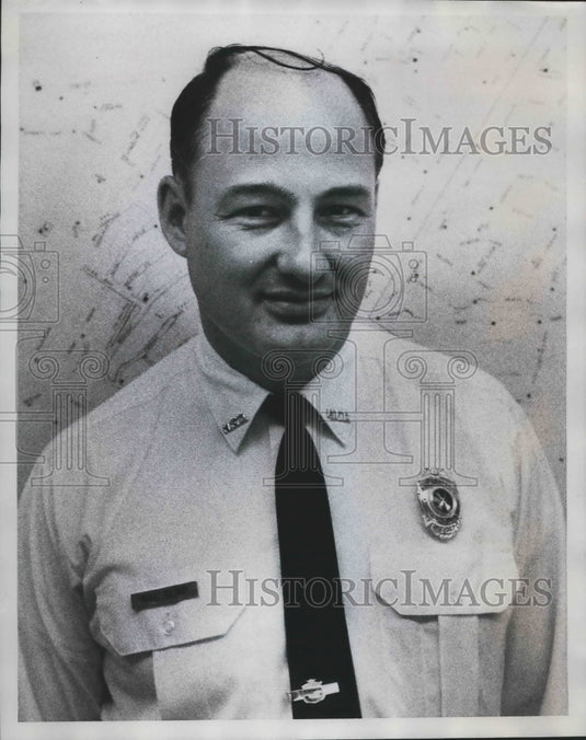 1969, William "Bill" Slimp, Homewood Fire Marshall - abna39410 - Historic Images