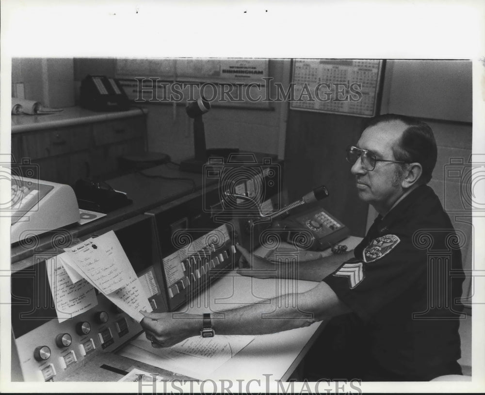 1981, Seargent E.L. Robinson, Bessemer Police Dispatcher - abna39549 - Historic Images