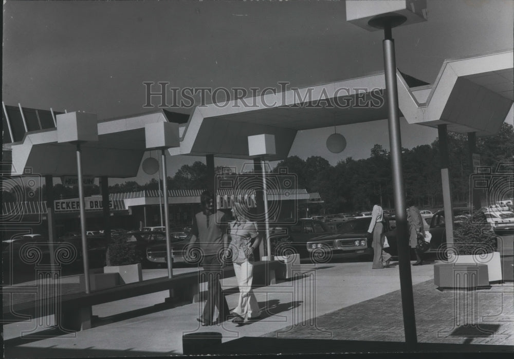 1974 Press Photo Rainbow Plaza Shopping Center, Rainbow City, Alabama - Historic Images