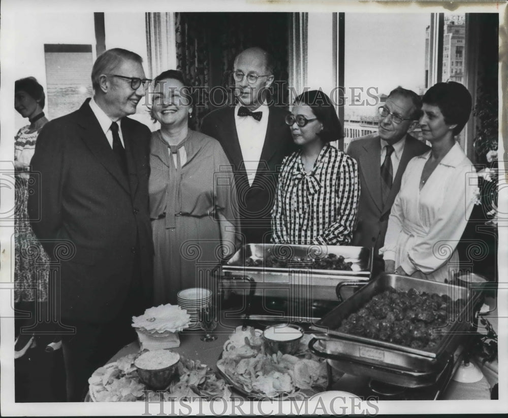 1978, Party Held to Honor Dr. Teague, Samford University, Alabama - Historic Images