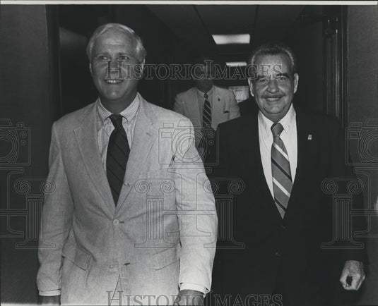 1982, Frank Thomas, Jr., Investment Banker & Joe McCorquodale - Historic Images
