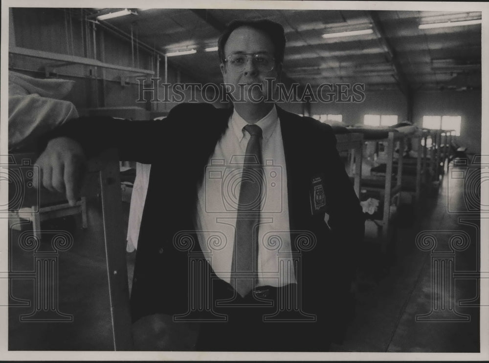 1987, Morris Thigpen, Prison Commissioner, West Jefferson Prison Dorm - Historic Images