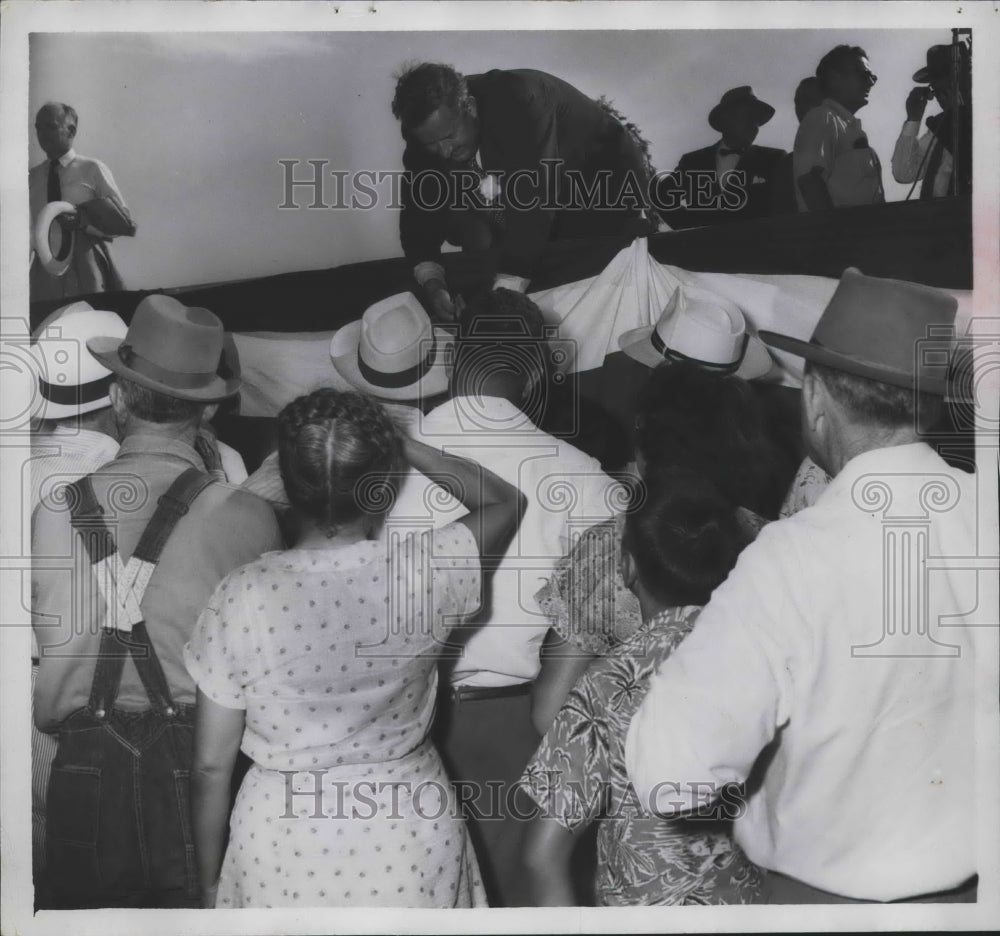 1956 Press Photo U.S. Senator John J. Sparkman, Alabama - abna39675 - Historic Images