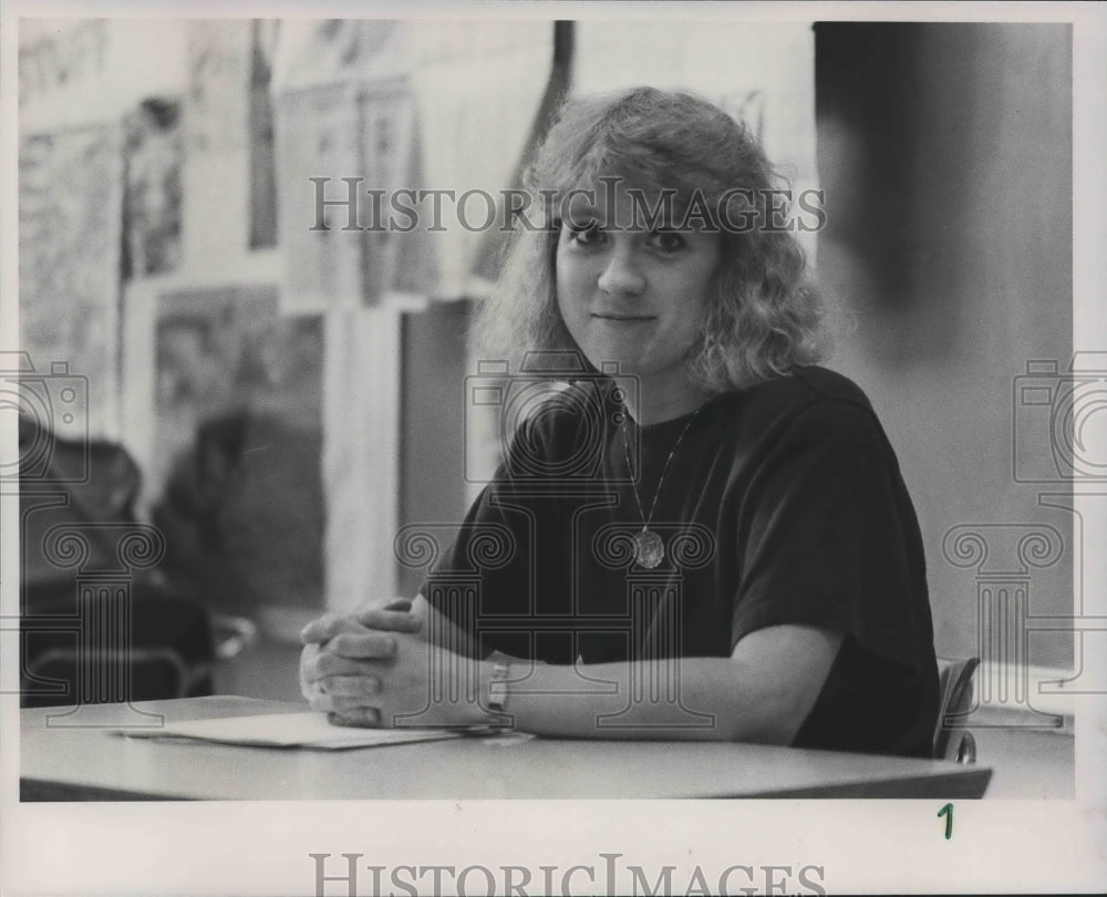 Press Photo Berry Teacher Jill Saint Clair - abna39702 - Historic Images