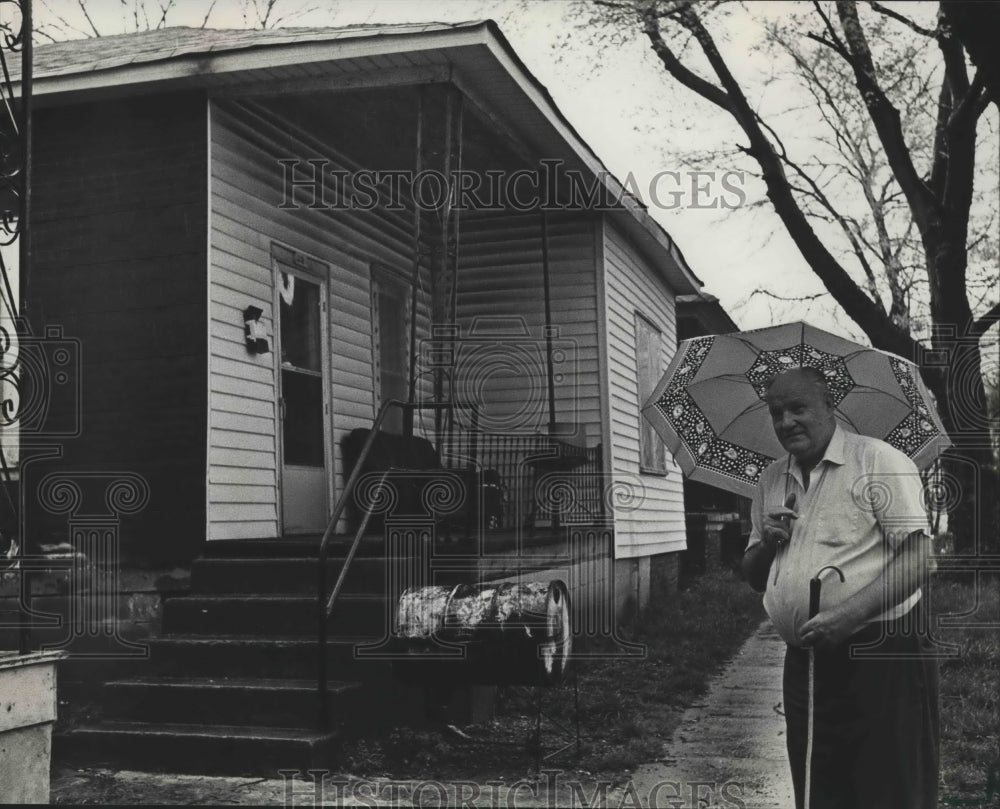 1983, William W. Spence Outside His House in Avondale - abna39723 - Historic Images