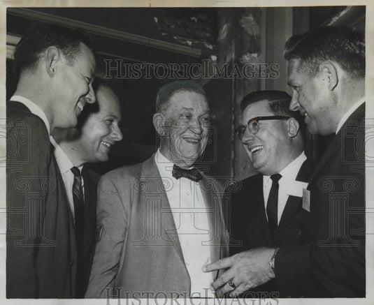 1962 State Senate Secretary Earl Speight Laughs in Group - Historic Images