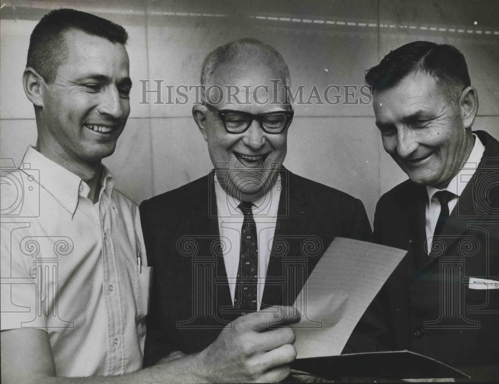 1967 Press Photo Birmingham Amateur Baseball Federation Re-elected Officers - Historic Images
