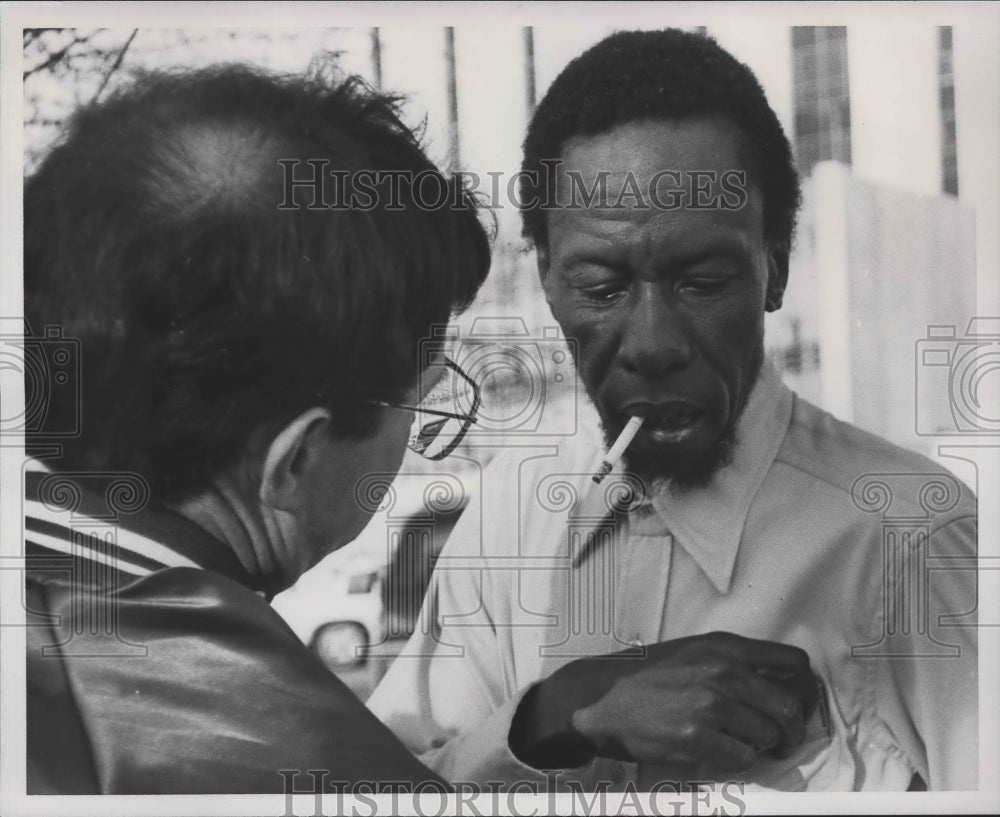 1988 Press Photo John Rhodes Jr. after Released from Hostage Situation - Historic Images