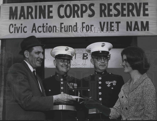1966, B'nai B'rith - Marine Corps Reserve Action Fund Contribution - Historic Images