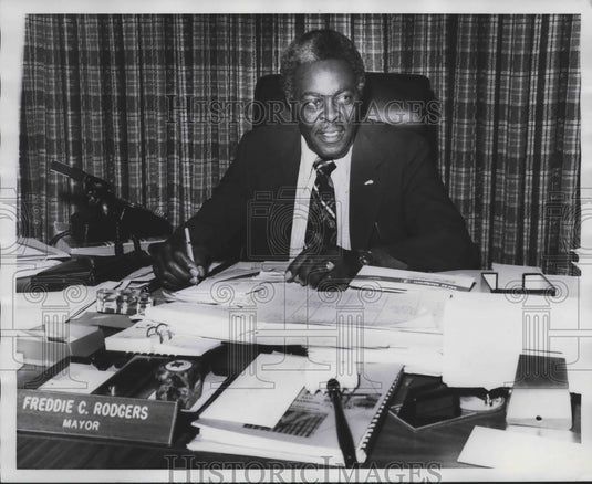 1978, Freddie C. Rodgers, Roosevelt City Mayor - abna39893 - Historic Images