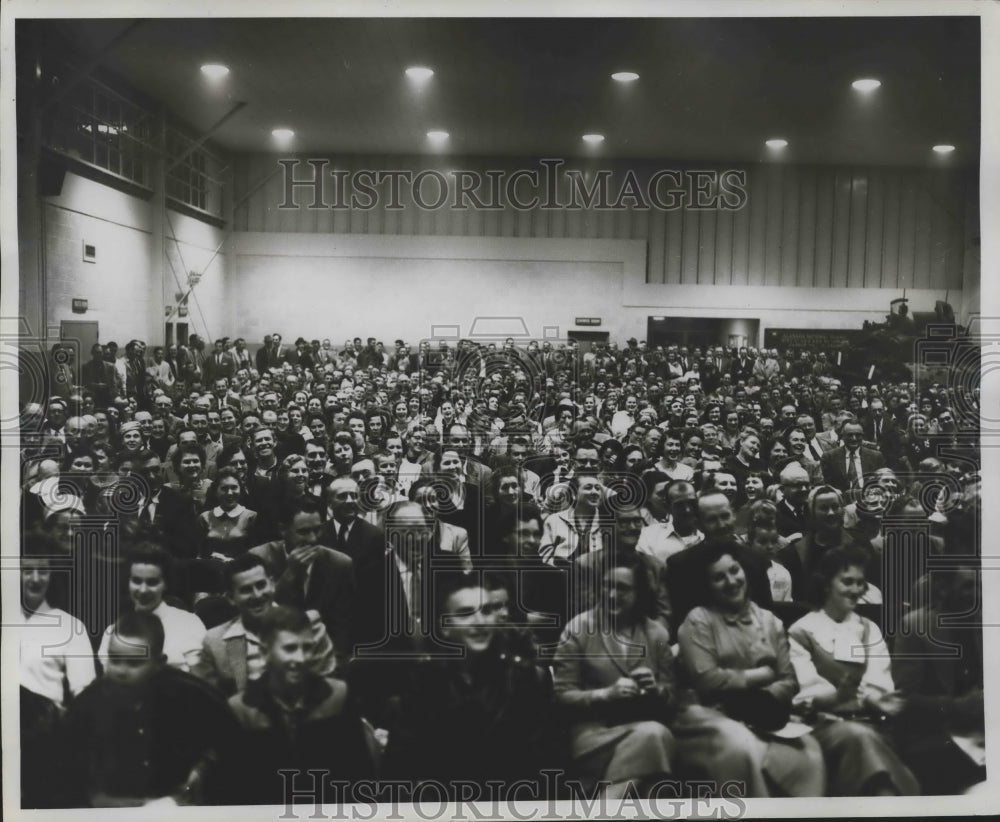 1958 Press Photo Crowd at A.W. Todd Rally, Carbon Hill - abna39965 - Historic Images