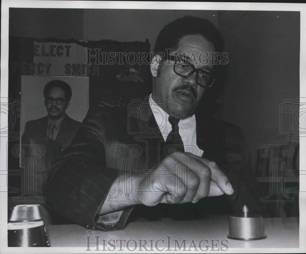 1971 Press Photo Percy Smith, Montgomery, Alabama Mayoral Candidate - abna40022 - Historic Images