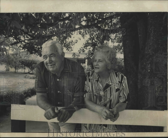 1977, Retired Judge Mac Thomas & wife at Alabama home - abna40081 - Historic Images