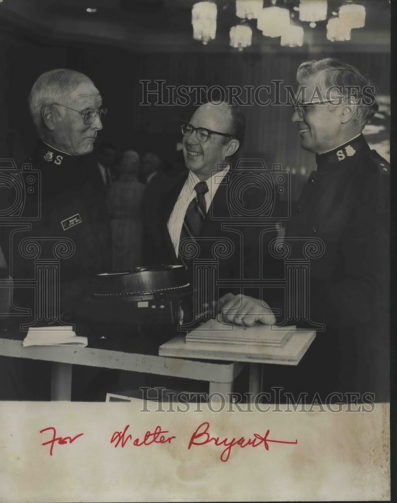 1974, Brigadier General Luther M. Smith, Salvation Army, with Others - Historic Images