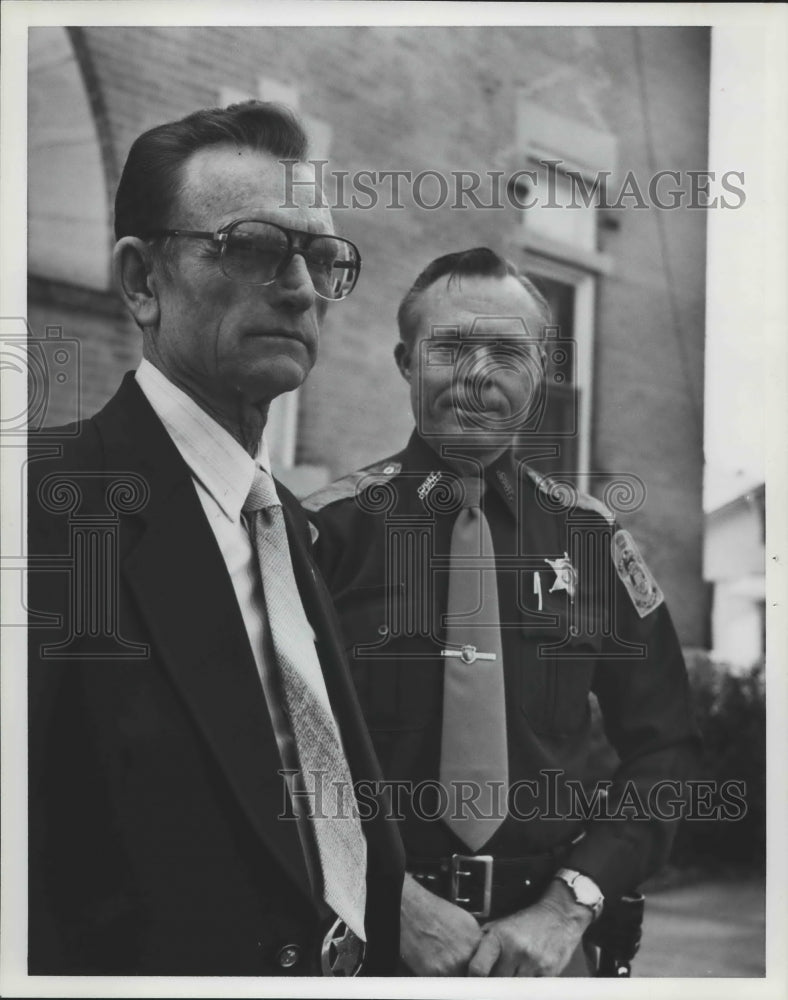 1981 Sheriff Smitherman, with Chief Deputy Calvin Moreland, Alabama - Historic Images