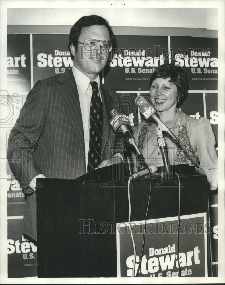 1978 Mr. and Mrs. Donald Stewart, Candidate for US Senate and Wife - Historic Images