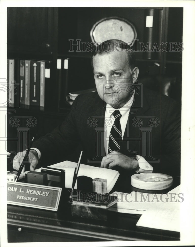 1979, Dan L. Hendley, First National Bank President - abna40418 - Historic Images