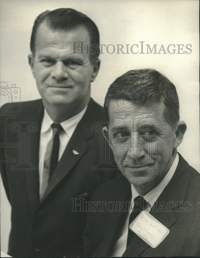 1965 Press Photo Robert Guiliott, William Lathrop, insurance association leaders - Historic Images