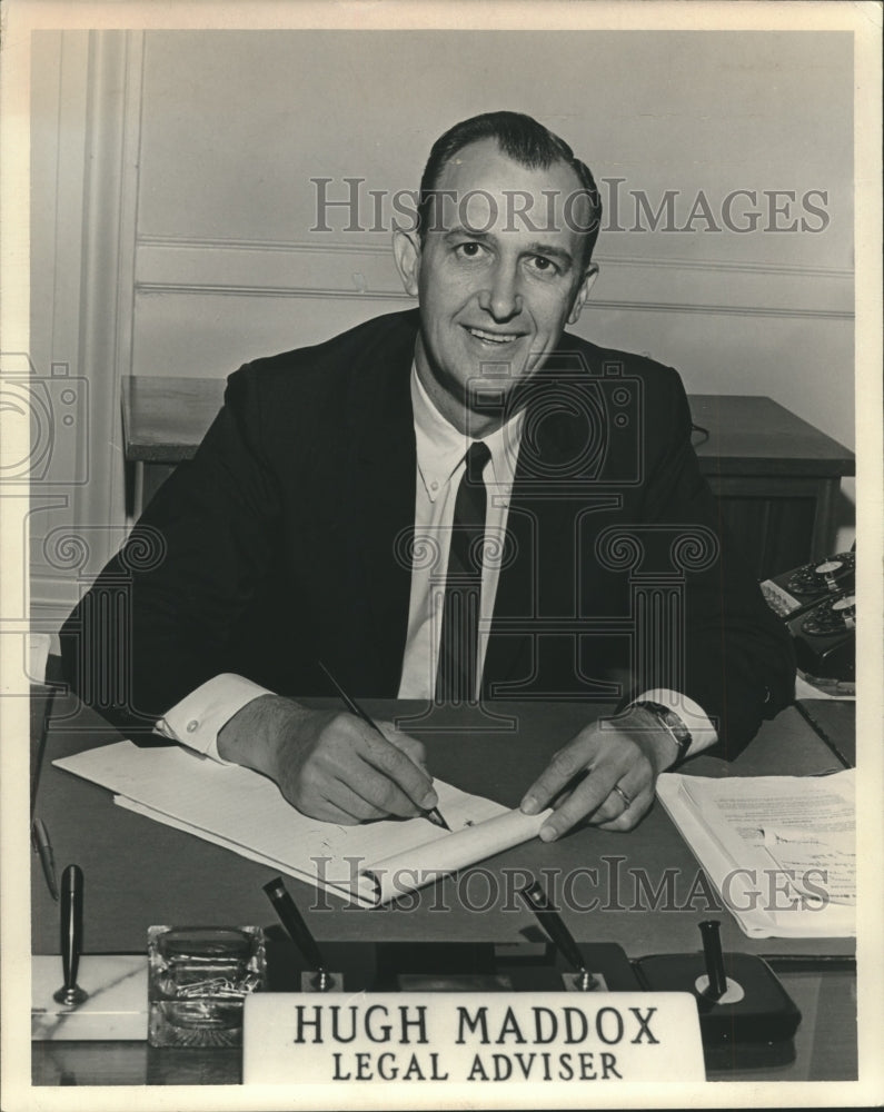 1968, Hugh Maddox, Legal Advisor to Governor Albert Brewer - Historic Images