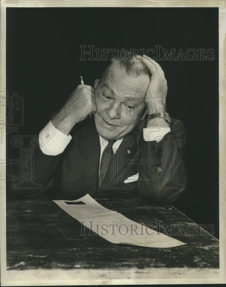 1963 Press Photo J. T. Jabo Waggoner, Candidate for Mayor - abna40492 - Historic Images