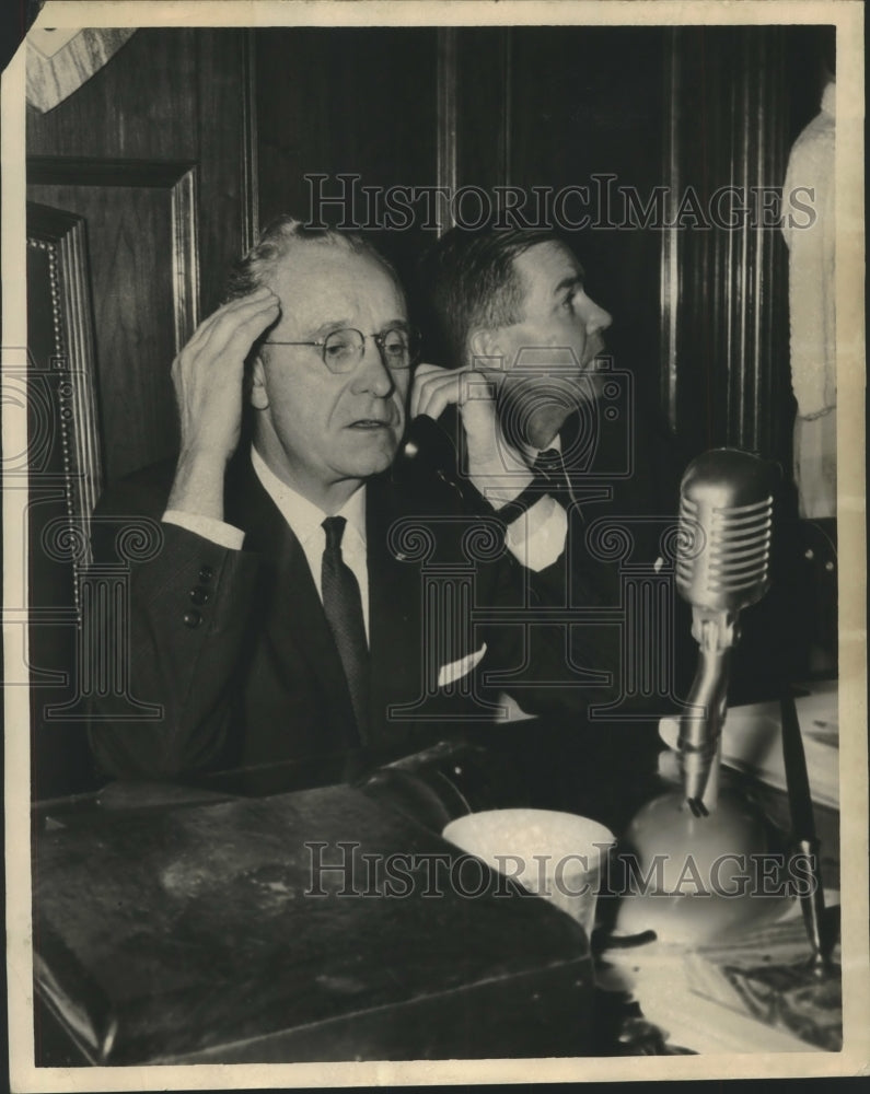 1961 Press Photo Lieutenant Governor Albert Boutwell and unknown person, Alabama - Historic Images