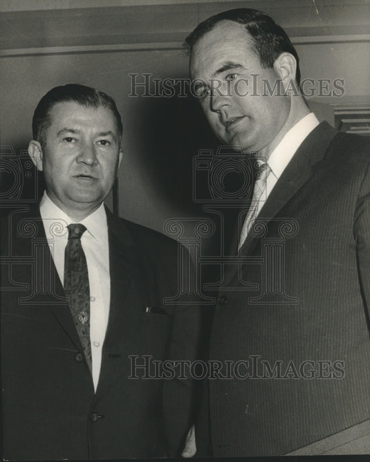 1960 Press Photo Alabama Governor John Patterson and Congressman Kenneth Roberts - Historic Images