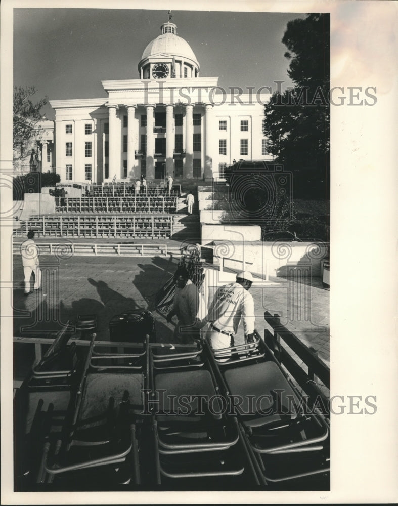 1987, Clean up crew at Capitol grounds - abna40588 - Historic Images