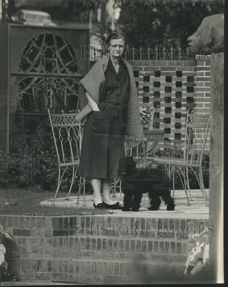 1940, Trudy Adams with Dog in Birmingham, Alabama - abna40718 - Historic Images