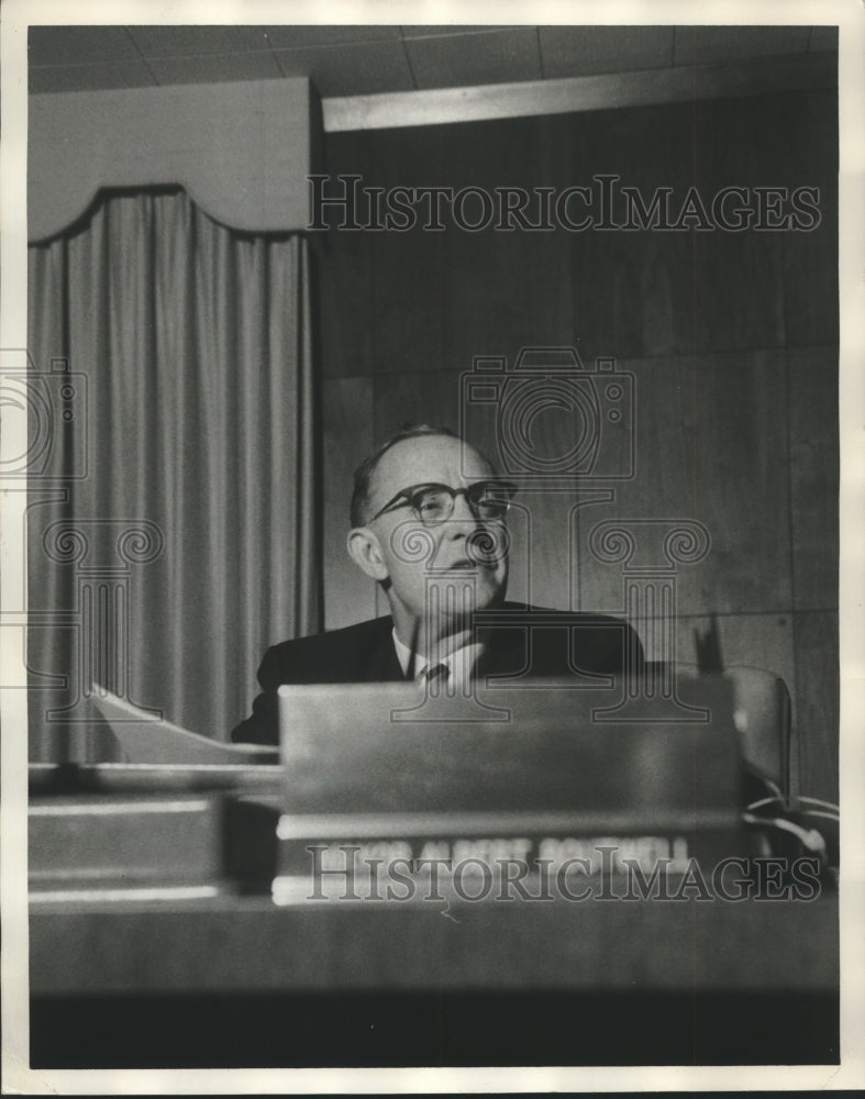 1967 Press Photo Mayor Albert Boutwell of Birmingham, Alabama - abna40752 - Historic Images