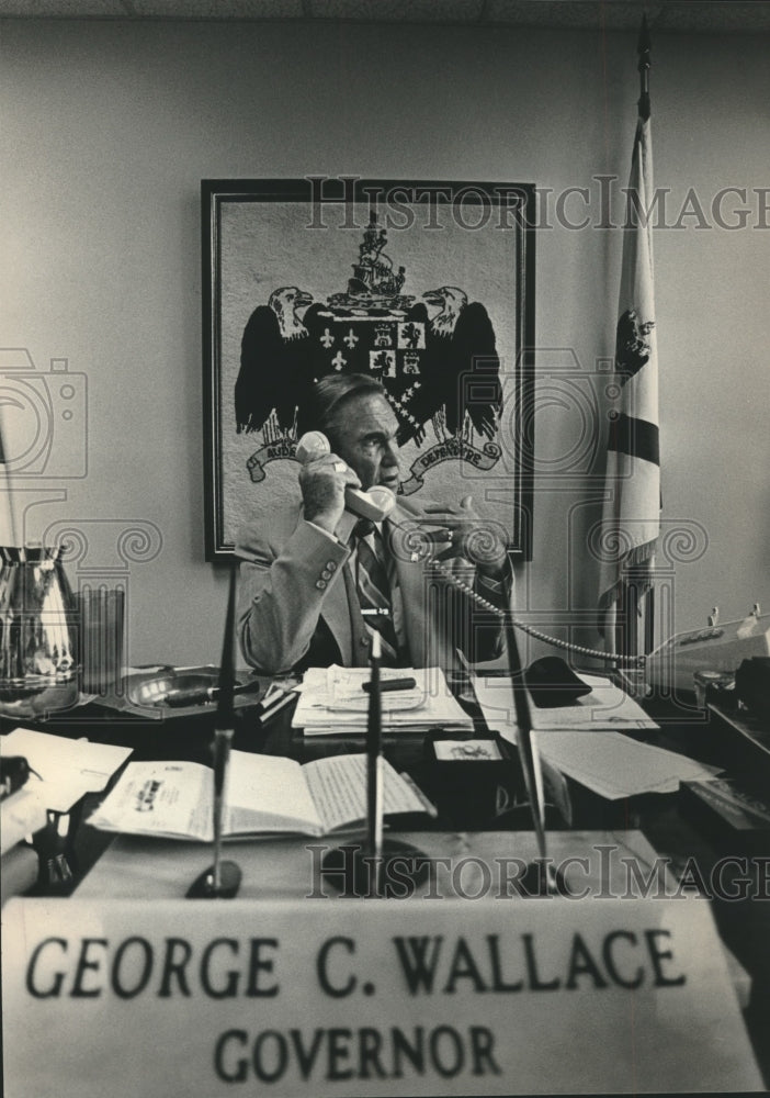 1982, George C. Wallace During Third Term as Alabama Governor - Historic Images