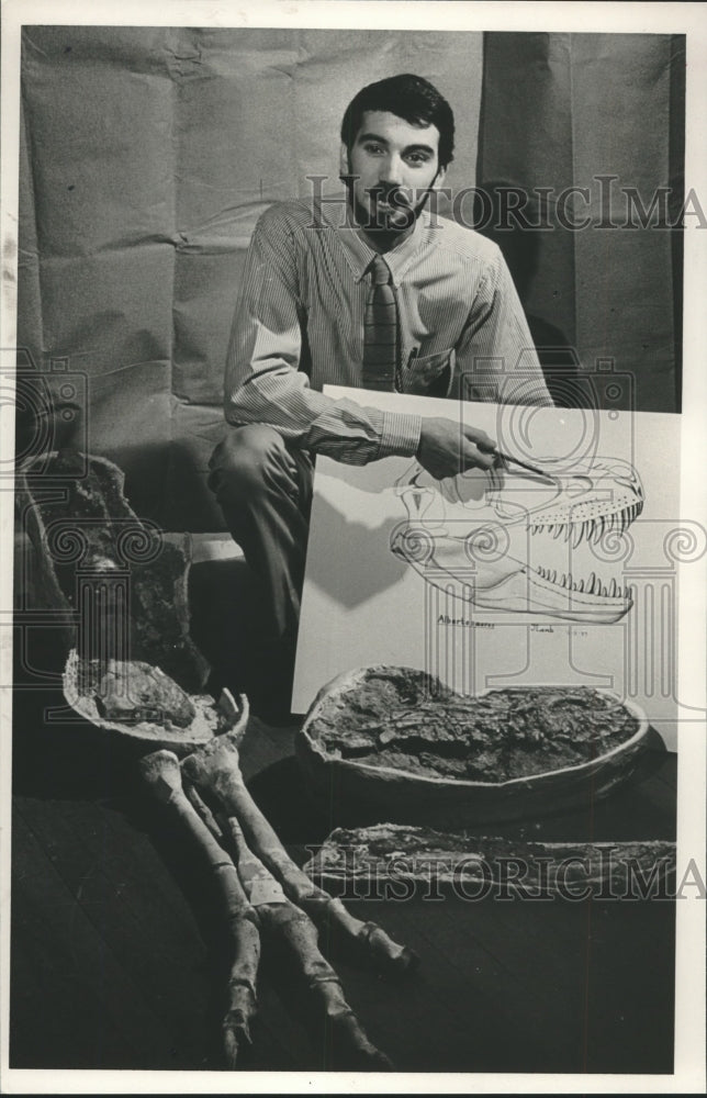 1989, James Lamb, Paleontologist, Red Mountain Museum - abna40840 - Historic Images