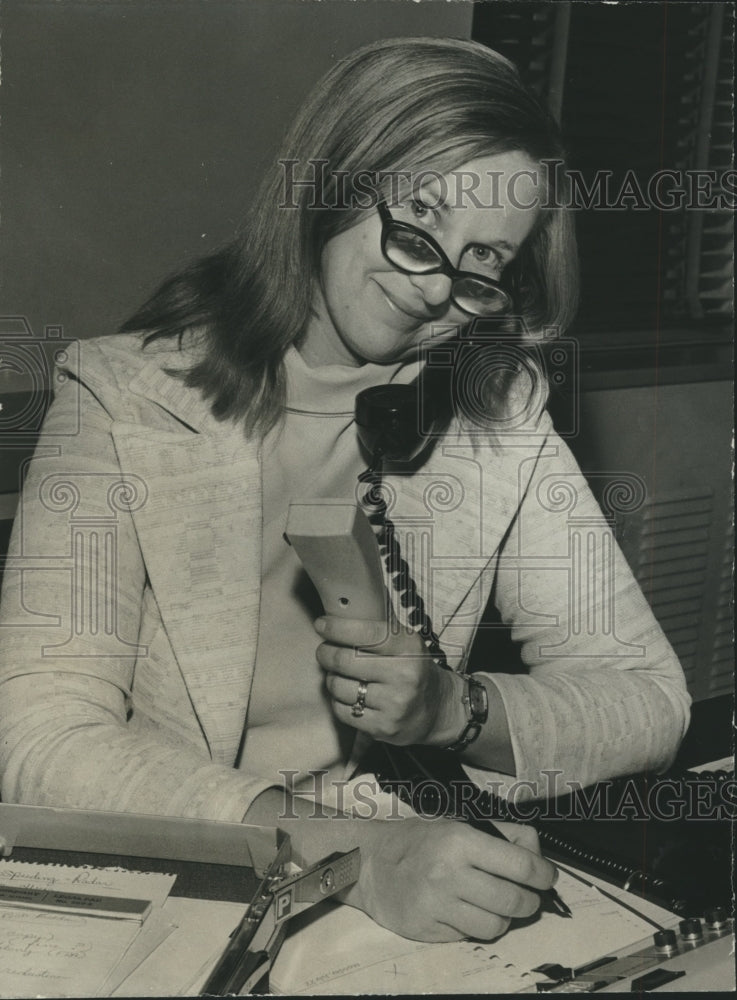 1974 Press Photo Mrs. Leslie Sanders Pascoe, Birmingham Assistant to Attorney - Historic Images