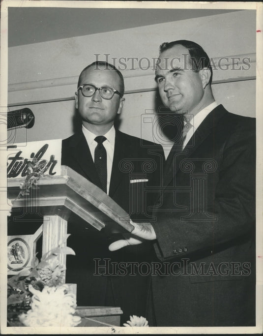 1958, John Patterson, Governor Elect of Alabama and Joe Robertson - Historic Images
