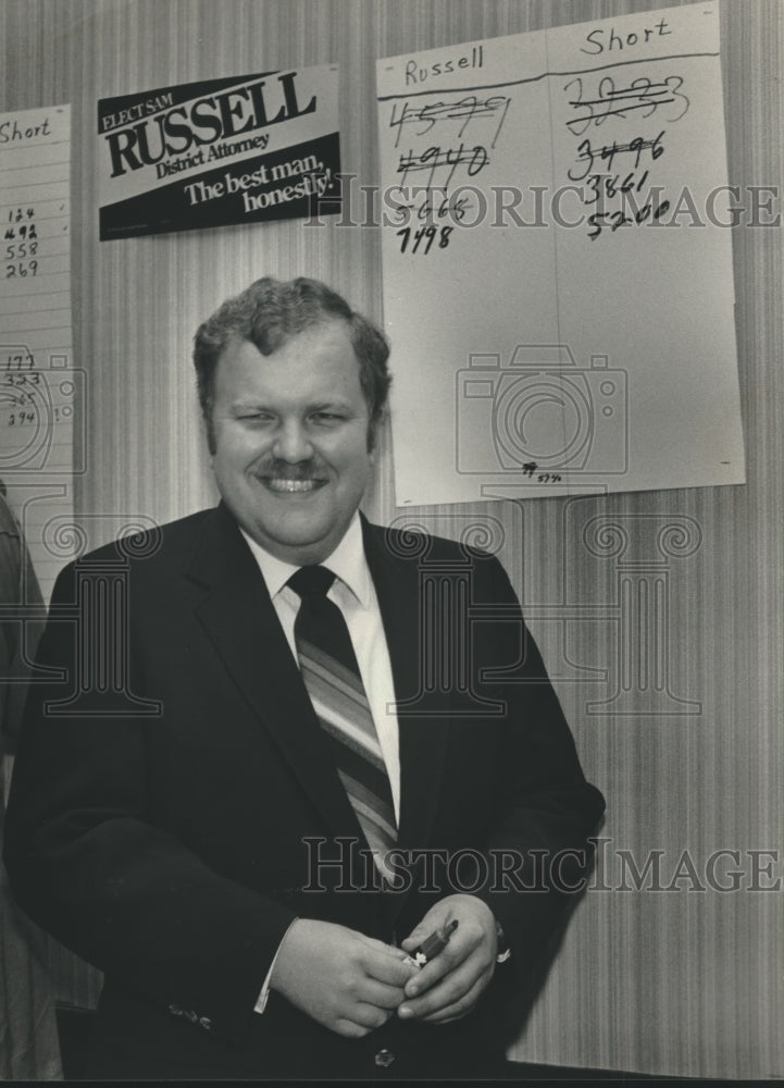 1982, Sam Russell, Bessemer District Attorney wins runoff - abna40901 - Historic Images