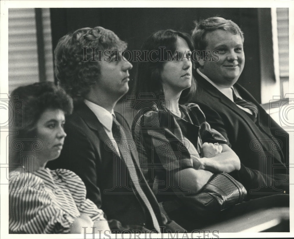 1985, Hueytown, Alabama Police Officers on Trial in Courthouse - Historic Images