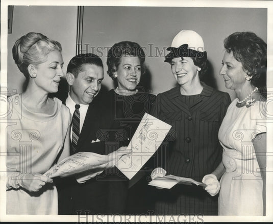 1967, Ninette Griffith of Loveman's with Others at Event - abna41173 - Historic Images