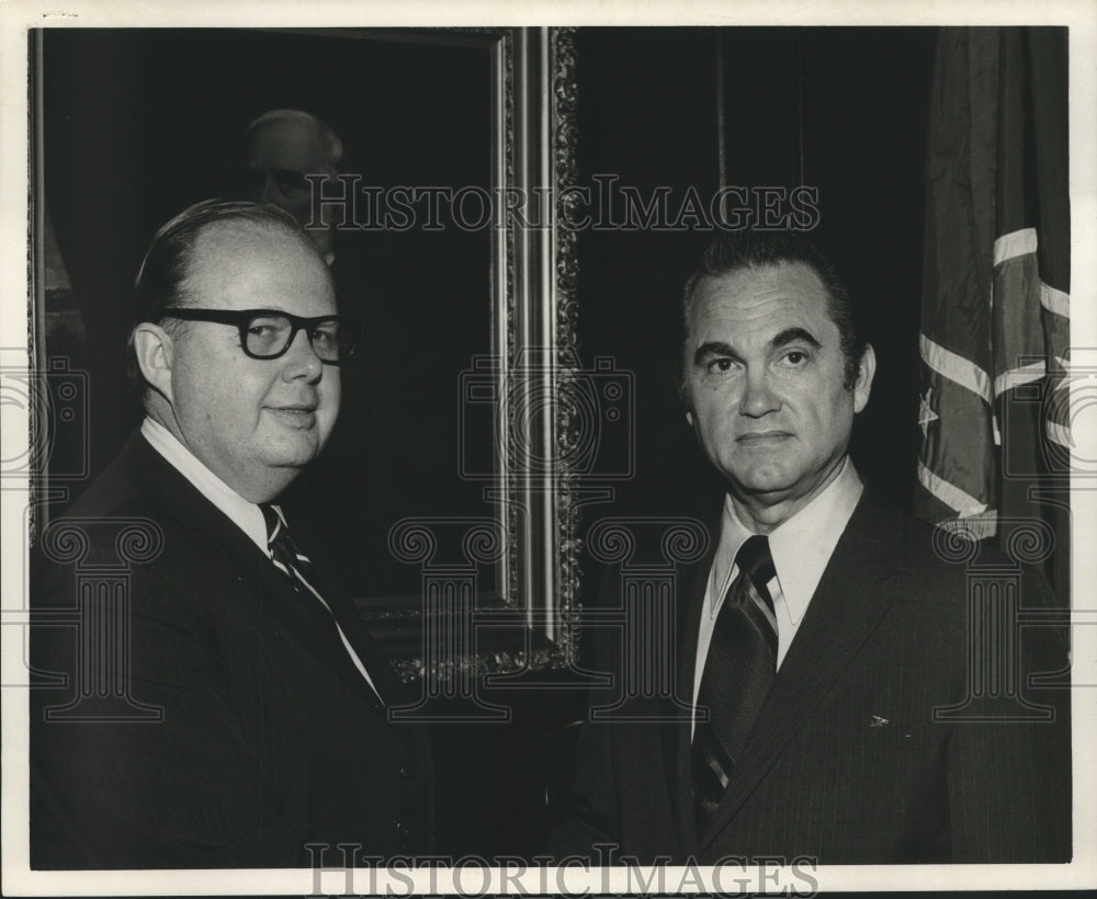 1971, George C. Wallace with Warren King, Management Consultant - Historic Images