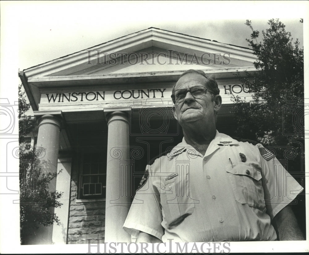 1979 Press Photo Winston County Sheriff Elton Townsend - abna41244 - Historic Images