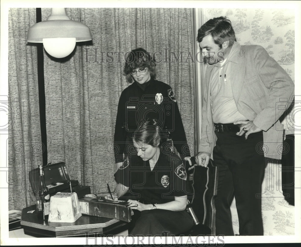 1978 Press Photo Birmingham Police Officers in Office - abna41250 - Historic Images